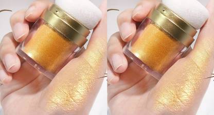 ADJD Combo Shimmer gold Powder Loose Face Shiner Highlighter
