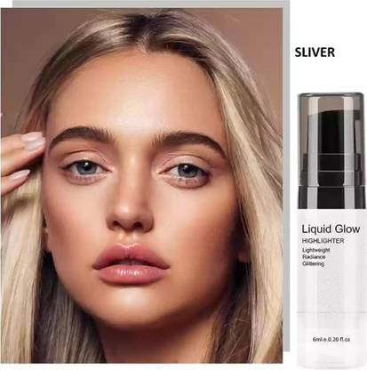 Jiwoo Silver Highlighter Ultra Smooth Shine Waterproof Face And Body Highlighter