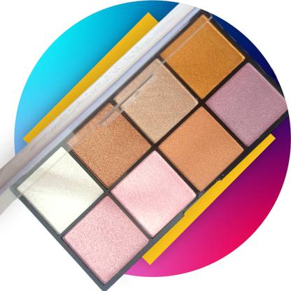 tanvi27 FACE MAKEUP MULTI USE HIGHLIGHTER AND BRONZER PALETTE