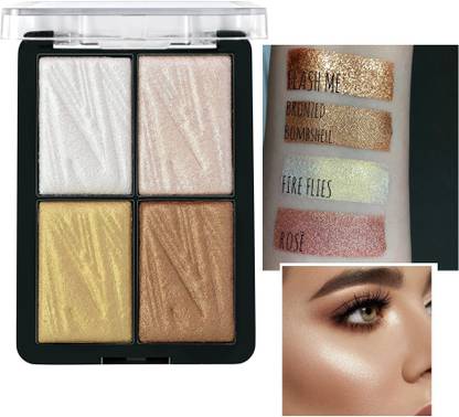 Latixmat New 4 Color illuminating and Blusher Face Highlighter Palette