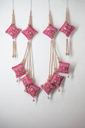 Ethnic at ease Women's Handmade Hanging Tassel for Bridal Lehenga Saree Blouse Kurti Latkan Brooch