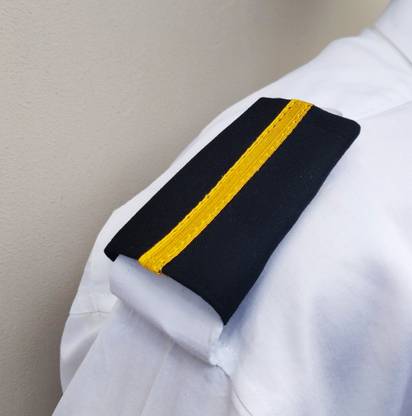 Jahaazi Deck Cadet professional Epaulettes for Merchant Navy Officers Brooch