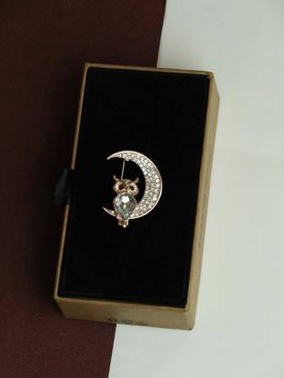 TOSSIDO Silver Owl Brooch Brooch