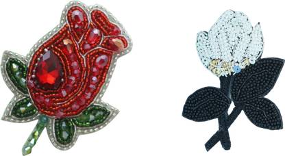 quirkify beaded quirky multipurpose flower brooch Brooch