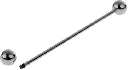 BNF Skinny Pin Round Barbell Collar Tie Clip Clasp Bar Necktie Tie Pin Silver Brooch