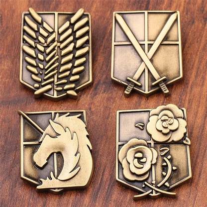 Sawkirp darshraj Attack on Titan brooch label pin Brooch
