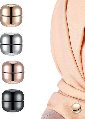 HASTHIP 8 Pack Hijab Pins for Women Girls Multi-Use Magnetic Button Clips Brooch