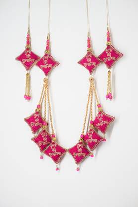 Ethnic at ease Handmade Custom Bridal Velvet Latkan For Blouse & Lehenga heavy and long Brooch
