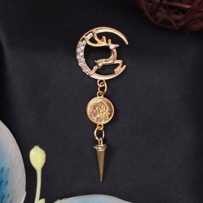 Kavove Elizabethan Deer Circle Brooch