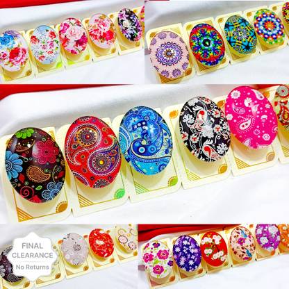 FIABLE COLLECTION Fancy Hijab Pin attractive looking Shiny Multiple Colors and Design (pack of 6 Pins) Brooch
