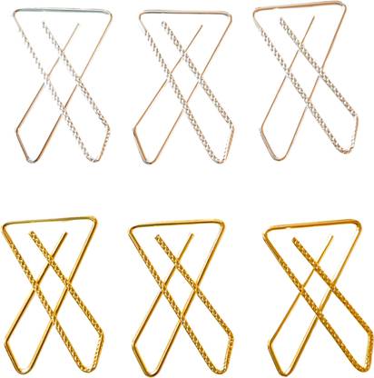 GLADTIME Stylish Metal Brooch Clip for Sarees & Dupattas Brooch