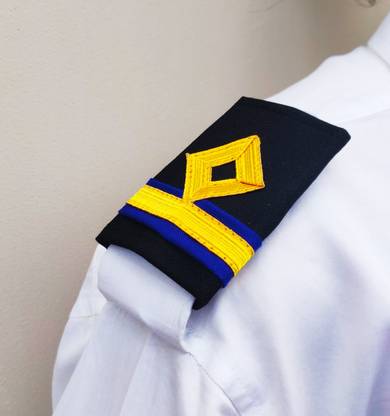 Jahaazi Fourth Engineer professional Epaulettes for Merchant Navy Engineering Officers Brooch