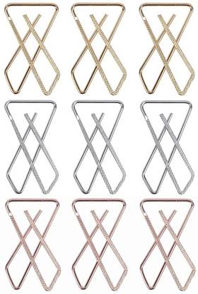 THANU'S CRAFT Clip on Safety saree pin Hijab pin for Women and Girls Multipurpose Brooch