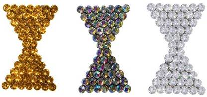 De-Ultimate (Pack Of 3) Fancy Bow Designer Multi-Purpose Brooch for Dresses Embellishment Brooch