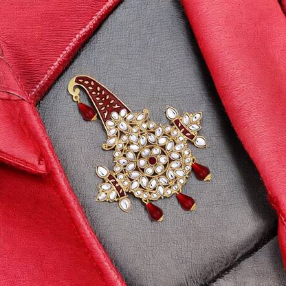 mahi Perfect Safa Kalangi Brooch for Men Brooch