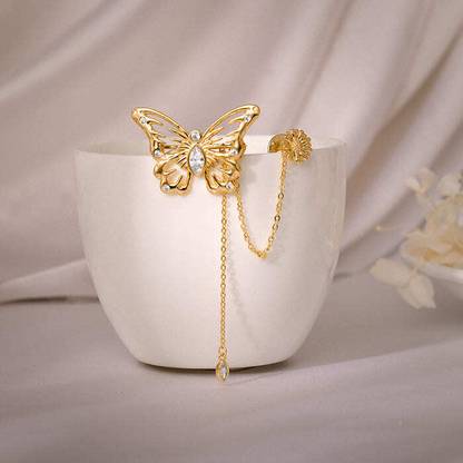 GIVA Golden Shiny Butterfly Brooch For Him Brooch