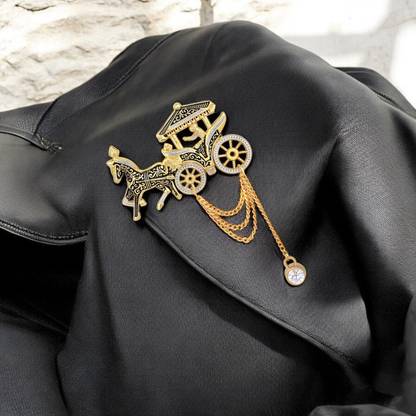 mahi Horse Chariot Chain Sherwani Brooch Brooch
