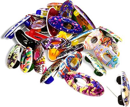 Uniqon Pack of 12 Pcs Multi Color Pattern Safety Saree Hijab Pins Set Brooch