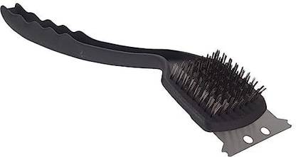 Jolfay Barbecue Triple Scrubber Cleaning Brush for Gas/Charcoal Grilling , Wizard Tool Polypropylene Wet and Dry Brush