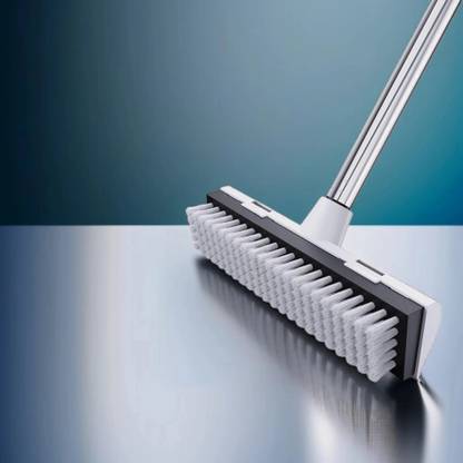 ONEFLASH Multifunctional Bathroom Brush with Wiper – Scrub Tiles, Walls & Floors (AR) Microfibre Wet and Dry Brush