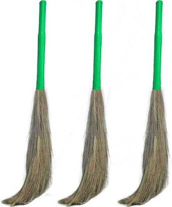 Sundhi Brooms for Floor Cleaning |Broom Stick for Home Cleaning (JHADU) Grass Dry Broom
