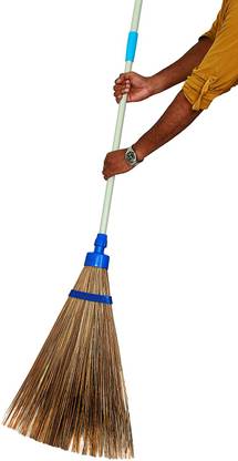 simba lifestyle Coconut stick long handle Coconut Fiber Wet and Dry Broom