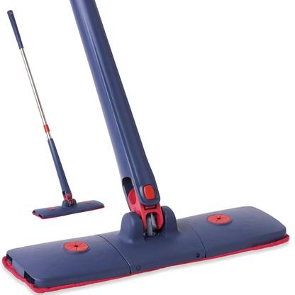 JHWOQU 360 Rotatable Flat Cleaning Mop Adjustable Squeeze Telescopic Floor tiles Mop Microfibre Wet and Dry Brush