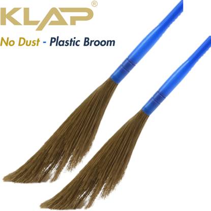 KLAP KLAP No Dust Broom | Long Handle | Plastic Wet and Dry Broom