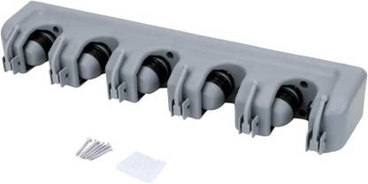 enrics Grey Fiber Broom Holder