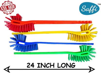 saffi XXL Long Toilet Brush Plastic Wet and Dry Brush