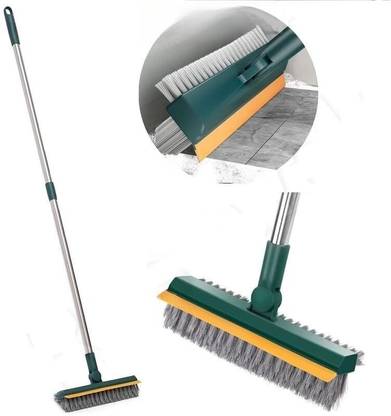 REDFOUR Floor Scrub Brush Tiles Cleaning Brush with Long Handle Fiber Wet and Dry Brush
