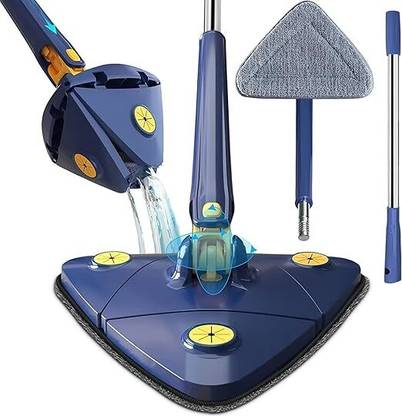tulsienterprise Multifunctional Triangle Mop Microfibre Wet and Dry Brush Microfibre Wet and Dry Brush