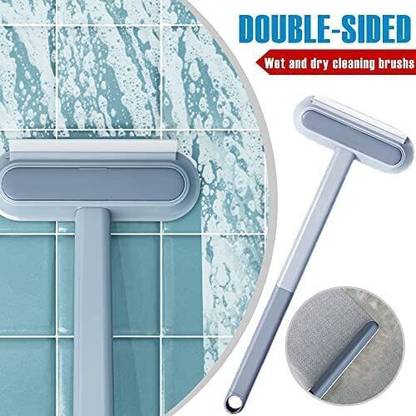 BBHOMIE 5 in 1 Window Cleaner Brush Glass Cleaning Scraper Mesh Screen Cleaner Microfibre Wet and Dry Brush