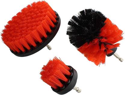 Epsilon Bathroom Tiles Cleaning Brush Power Scrubber Drill Brush Attachment Bathroom Polypropylene Wet and Dry Brush