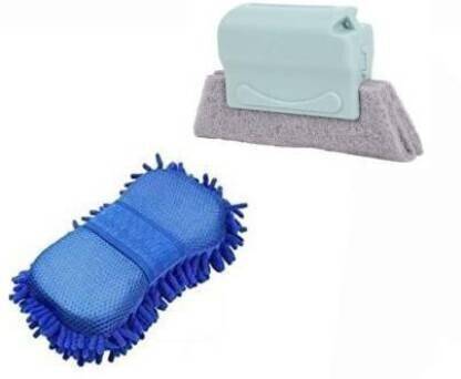 Eopzo Window Door Track Cleaning Brush Window Sliding Brush |Window Groove Frame Cleaning Brush Door Track Cleaning Brushes Dust Cleaner Tool for All Corners Edges and Gaps|Multipurpose Car Wash Sponge and Dry Cleaning Sponge, High Performance Cleaning Sponge, Sponge for Washing Car Window Home Cleaning Tool Cleaning Brush, Duster Microfibre Wet and Dry Brush