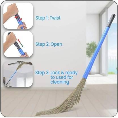cleanex gaba no dust broom for wet and dry floor set of (2) Fiber Wet and Dry Broom