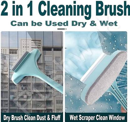DTART Multifunctional Screen Brush 2-in-1 Mesh Cleaning Brush Wiper Plastic Wet and Dry Brush
