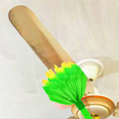 Khubi Gifts And Stationaries Multiuse Round Cobweb Cleaner Stick Plastic Dry Broom