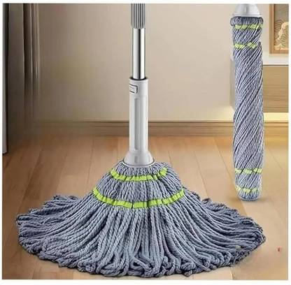 TKB ENTERPRISE Twist Mop for Floor Cleaning | Self-Wringing Mop with Squeeze Twist Handle Microfibre Wet and Dry Brush