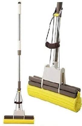 KPDREAMLAND Handheld sponge mop Sponge Wet and Dry Broom