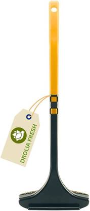 DroliaFresh 2 in 1 Mesh Cleaner Brush With Windows Cleaning Wiper and Extended Handle Silicone Wet and Dry Brush