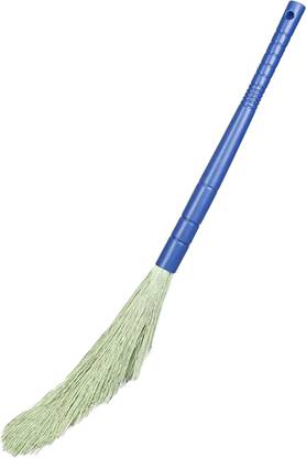 Peary No Dust Light Weight Broom Stick with Plastic Handle XL Size Plastic Wet and Dry Broom