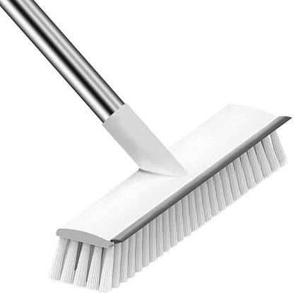 KHVIRJA 2 in 1 Tile Cleaning Brush Bathroom Floor Tiles Scrub with Holder