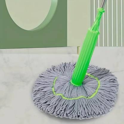 MAAUVTOR 2 in 1 Dehydrated Floor Cleaning Mop Self-Wringing 360°Rotatable Adjustable Mop Microfibre Wet and Dry Brush