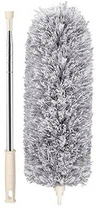 TRENDBIT Microfiber Ceiling Cleaning Brush with Steel Handle Wet and Dry Brush Microfibre Wet and Dry Brush