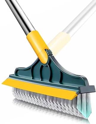 PRATYANG Bathroom Cleaning Brush with Wiper 2 in 1 Tiles Cleaning Brush ...