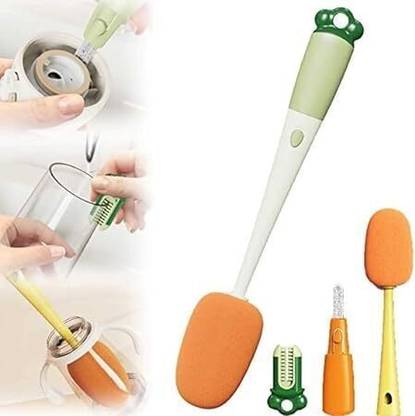 Eopzo Soft Sponge Cleaning Brush Multipurpose Bottle Cleaner C Sponge Wet and Dry Brush