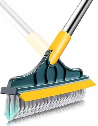 RINYAENTRPRISE Tiles Cleaning Brush with Handle Microfibre Wet and Dry Brush Wipes