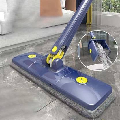 MAAUVTOR 360° Rotating cleaning Mop Long Handle Push-Pull Self Squeezing Wringing Microfibre Wet and Dry Brush