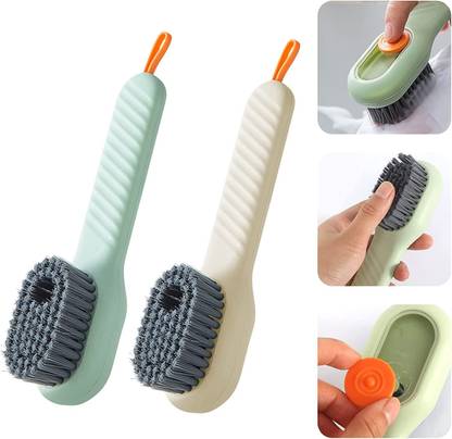 VEWIKZY Multifunctional Liquid Shoe Brush Cleaners for Footwear and Household Cleaning Microfibre Wet and Dry Brush